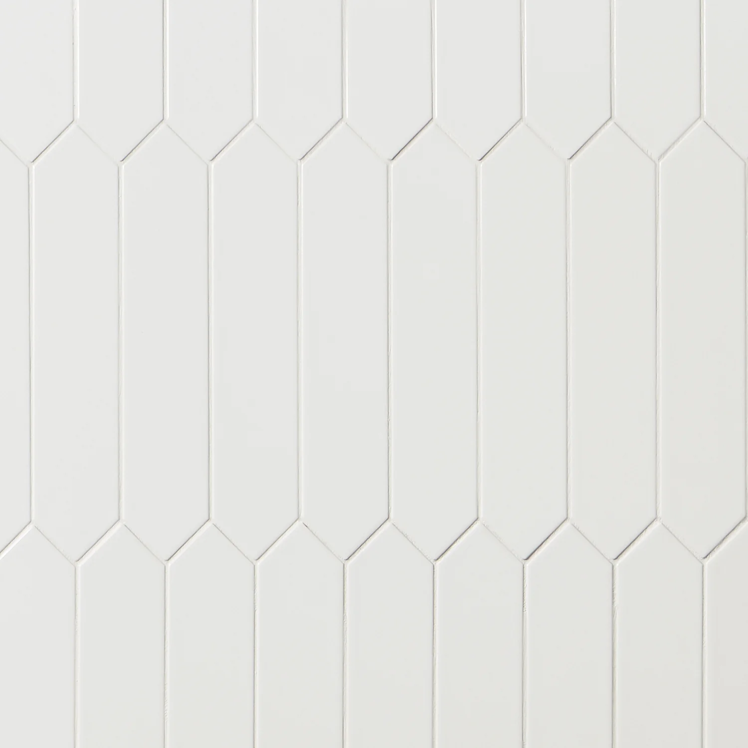 Kent White 3x12 Picket Polished Ceramic Wall Tile by Lux Tile - Image 2