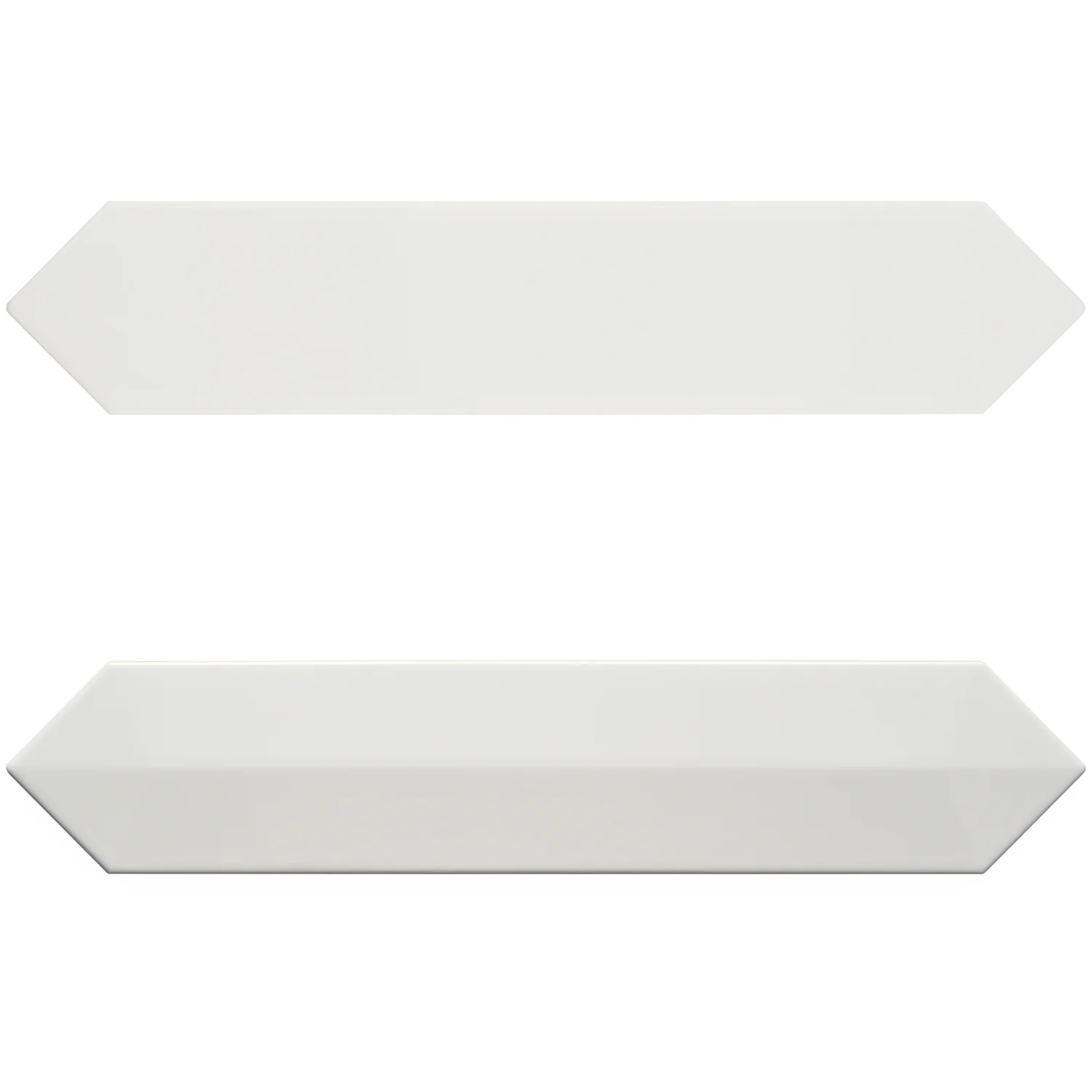 Kent White 3x12 Picket Polished Ceramic Wall Tile by Lux Tile - Image 9