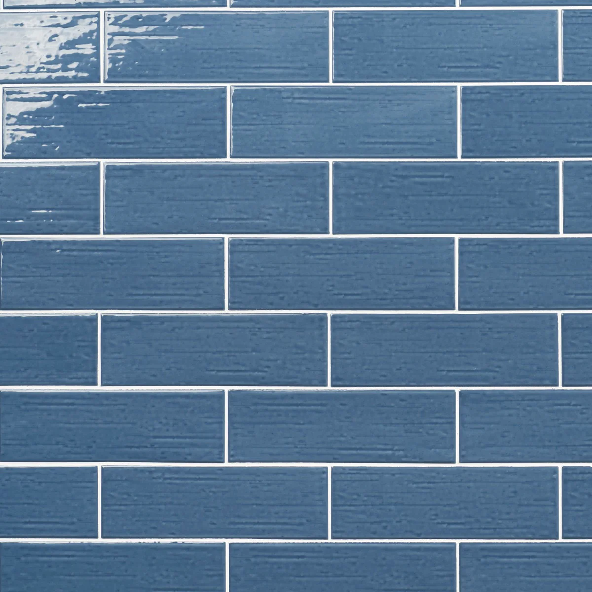 Kiln Blue 3x9 Polished Porcelain Subway Tile - Lux Tile - Image 2