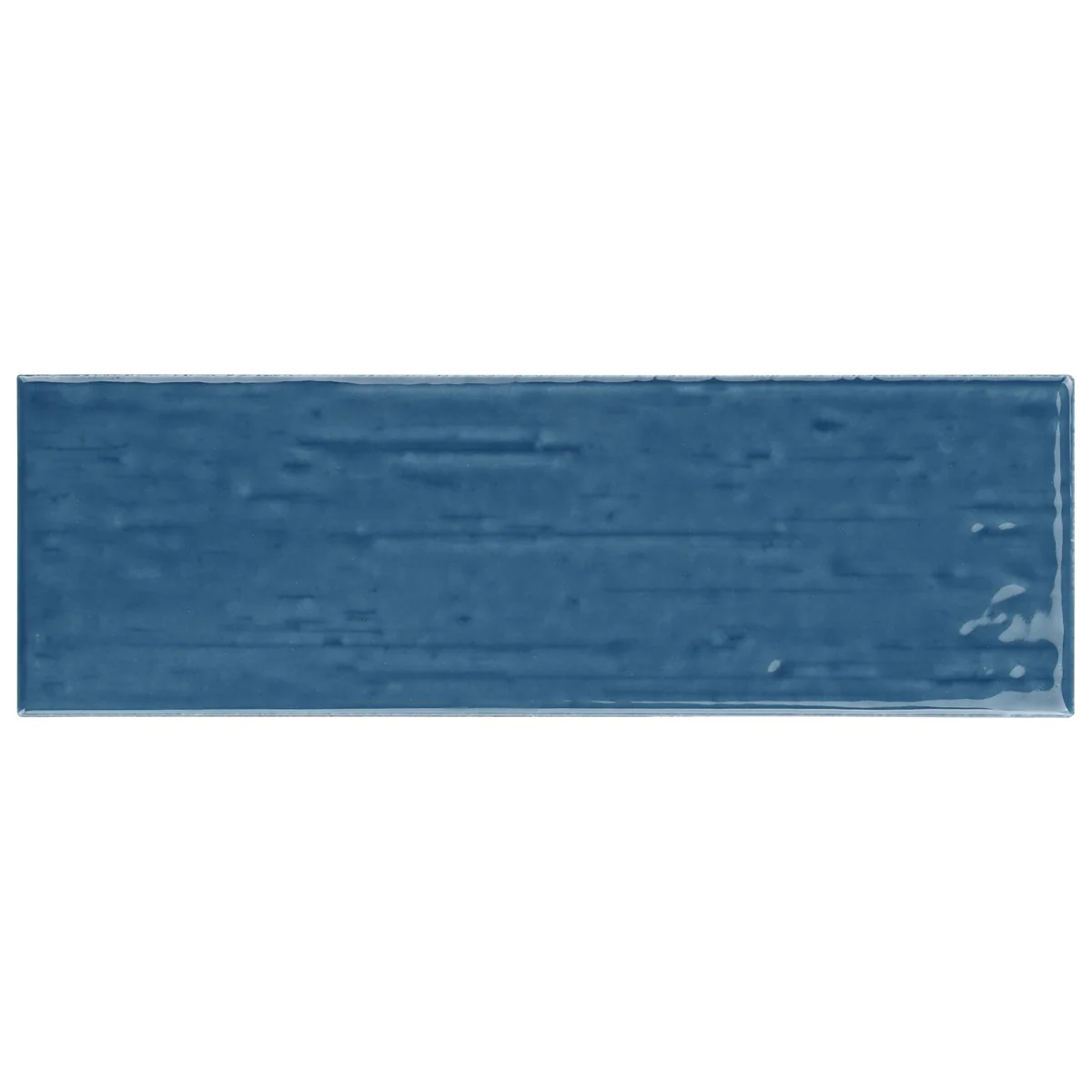 Kiln Blue 3x9 Polished Porcelain Subway Tile - Lux Tile - Image 3