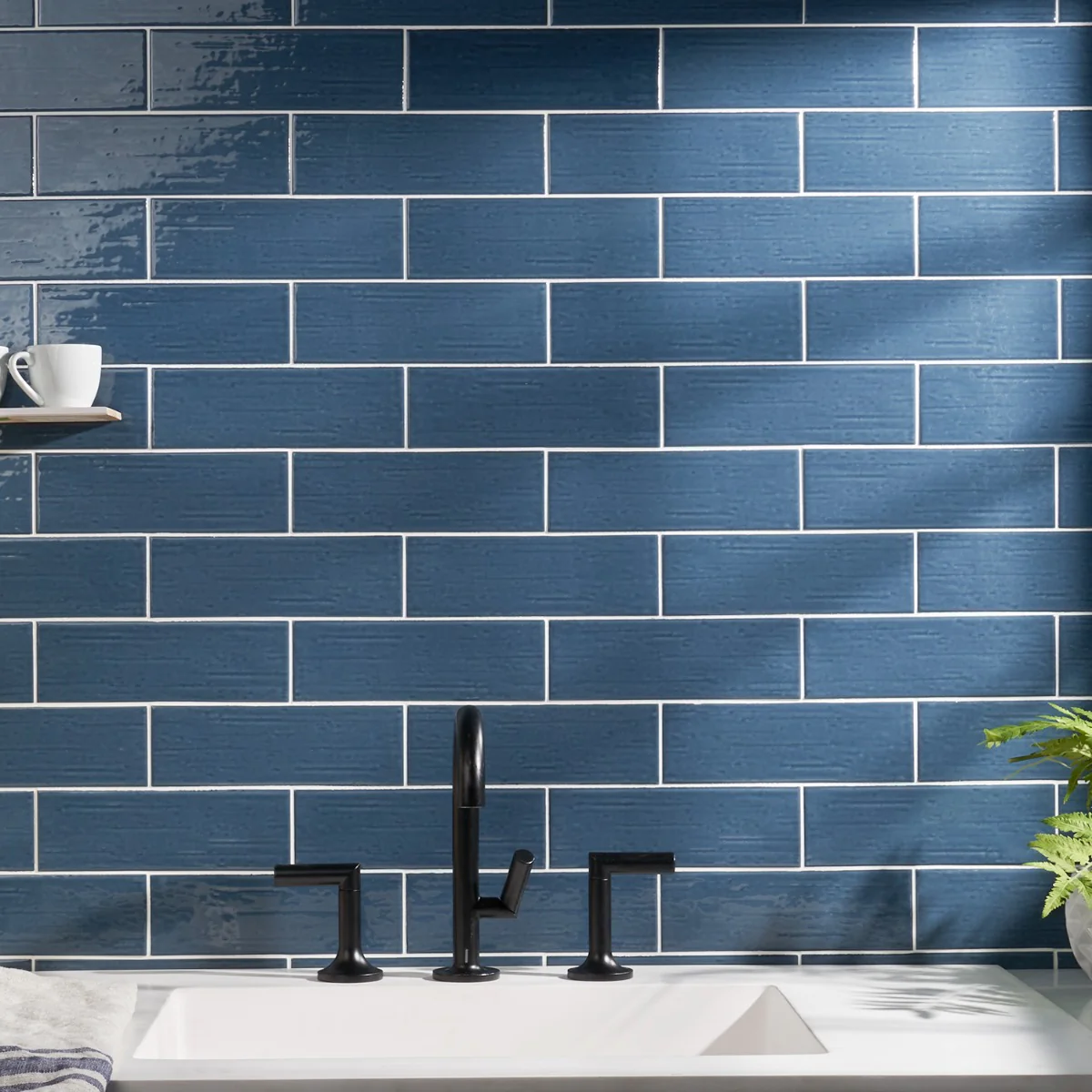 Kiln Blue 3x9 Polished Porcelain Subway Tile - Lux Tile - Image 5