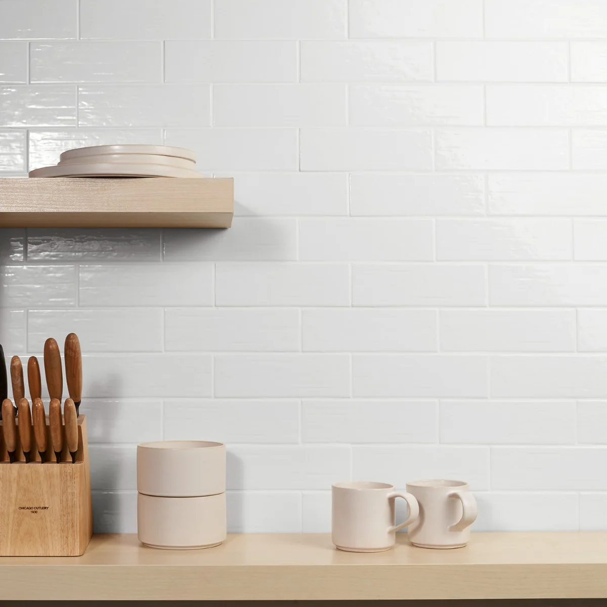 Kiln White 3x9 Polished Porcelain Subway Tile - Lux Tile - Image 6
