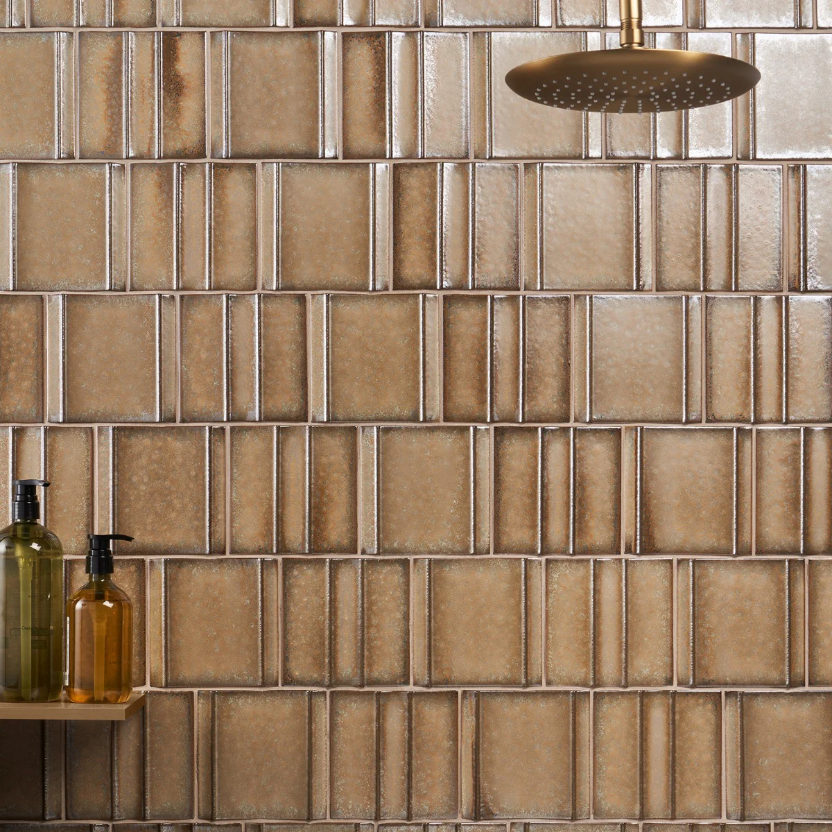 Kinro Golden Brown 6x6 3D Matte Porcelain Tile by Lux Tile - Image 4
