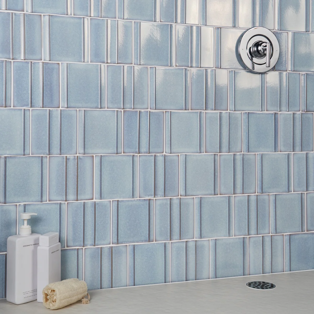 Kinro River Blue 6x6 3D Polished Porcelain Tile - Lux Tile - Image 4