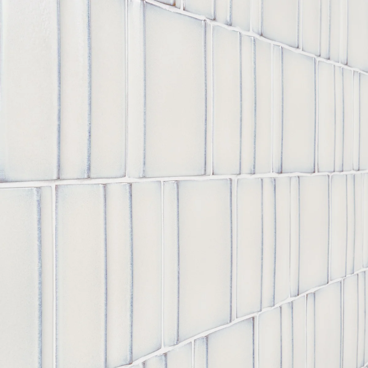 Kinro Snow White 6x6 3D Polished Porcelain Tile - Lux Tile - Image 3