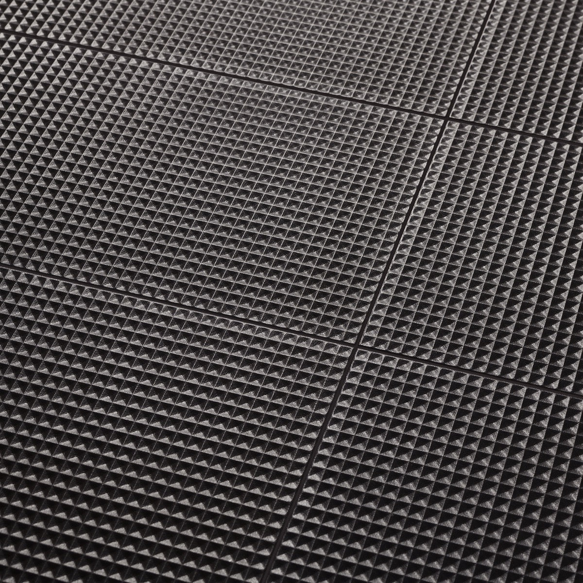 Kinzie Waffle Charcoal Black 8x16 Textured Matte Ceramic Tile by Lux Tile - Image 4