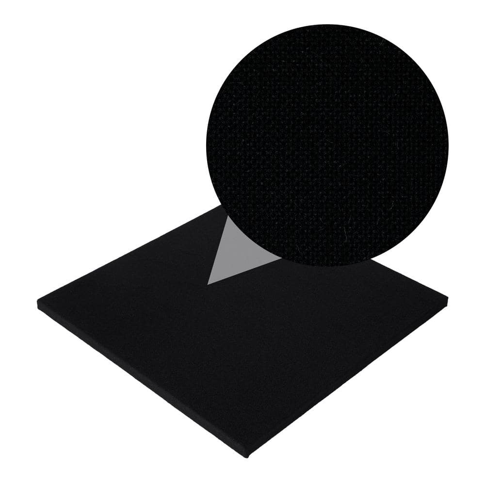 Knauf Insulation R-1.11 Black Acoustic Faced Panel Sound Absorbing Fabric Square 1" x 24" x 24" - Image 4