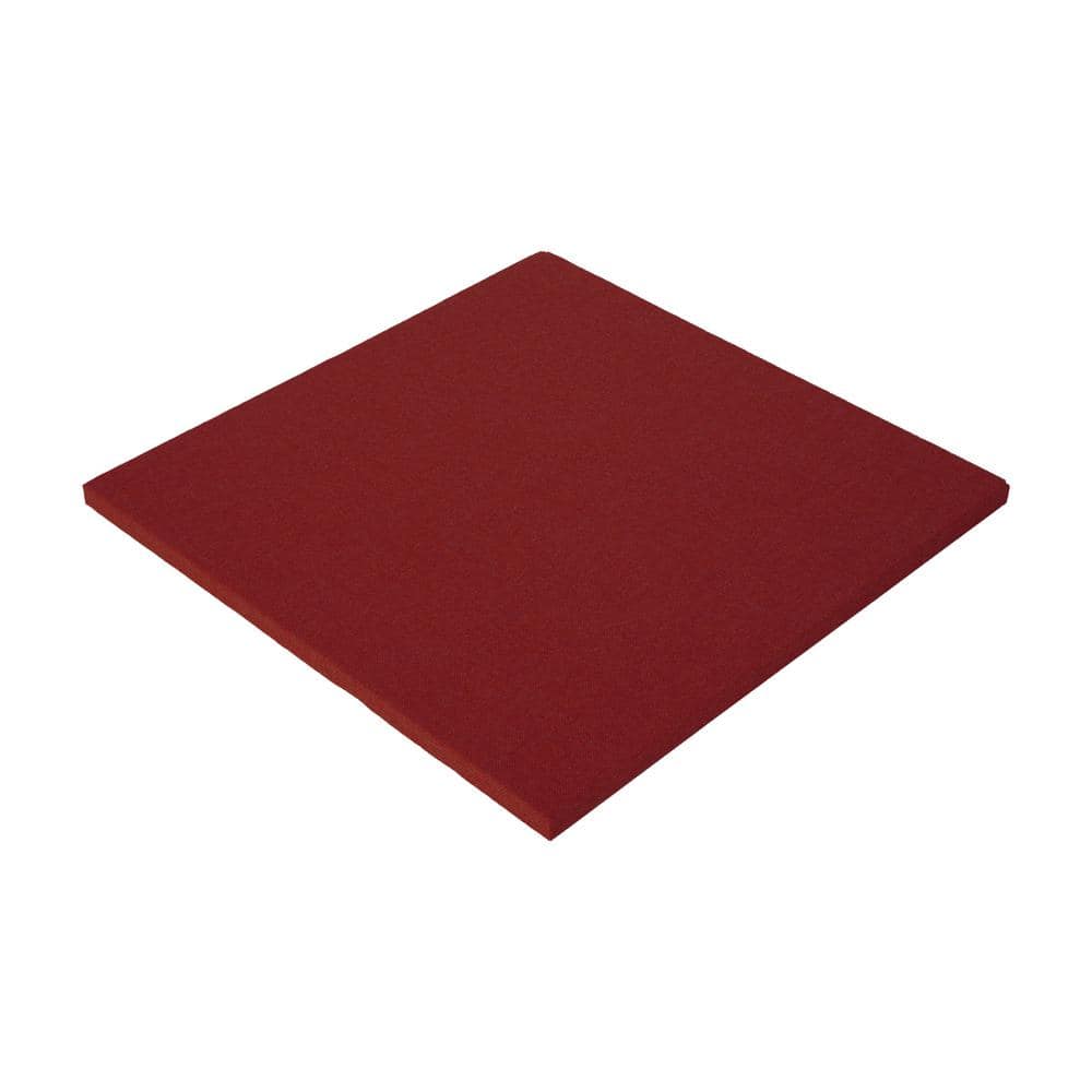 Knauf Insulation R-1.11 Red Acoustic Faced Panel – Sound Absorbing Fabric Square, 1 in x 24 in x 24 in