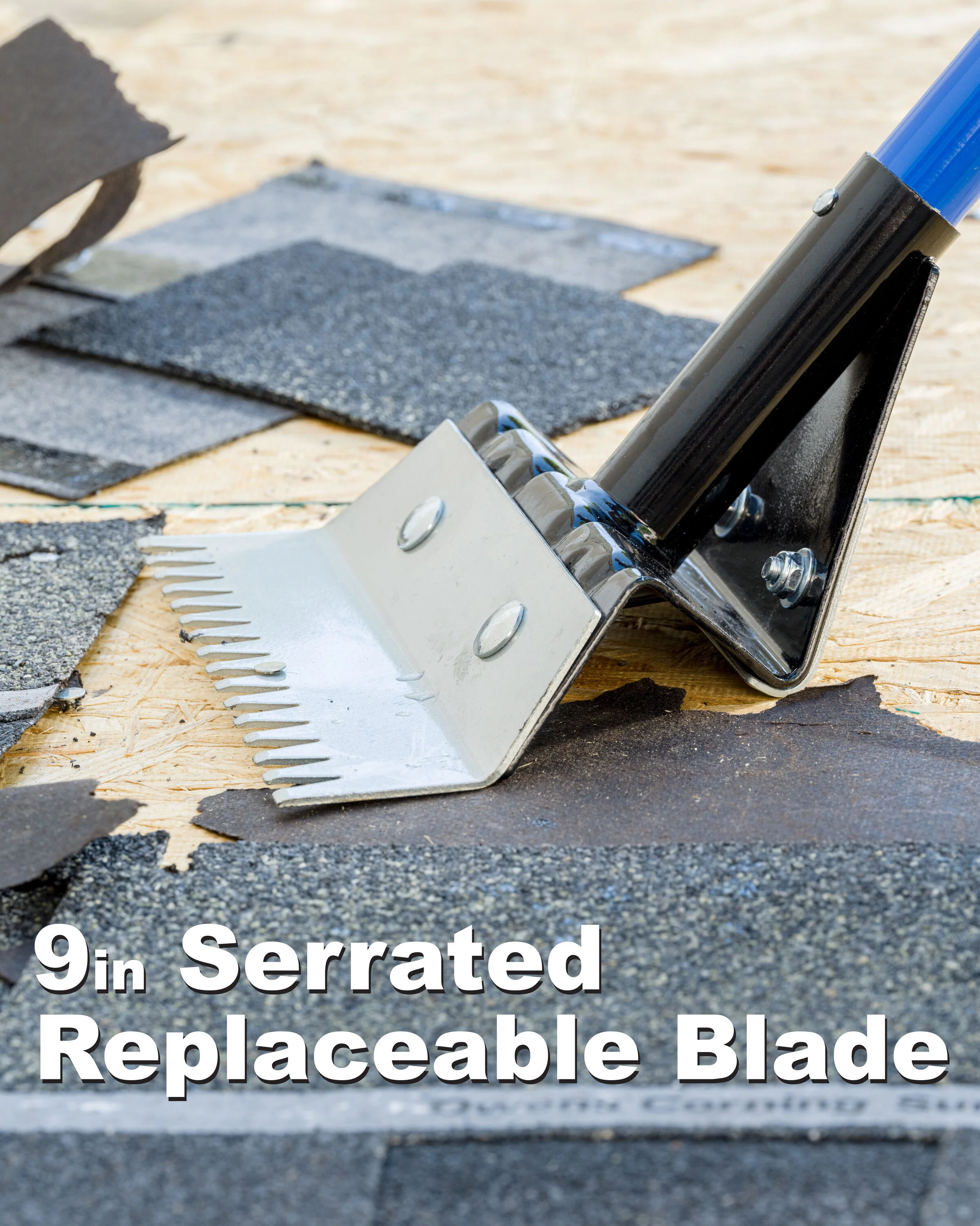 Kobalt 48-in Roof Shingle Remover with 9-in Serrated Replaceable Blade and Fiberglass D-Handle - Image 4
