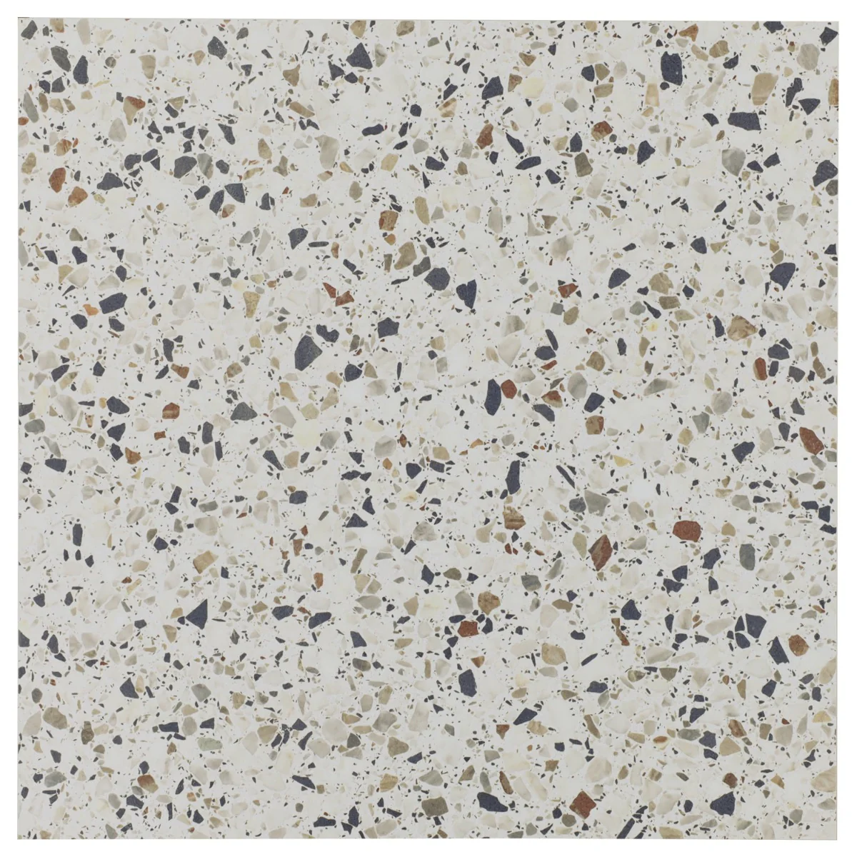 Kobe Flakes Ice White 24x24 Terrazzo Look Matte Porcelain Tile - Image 7
