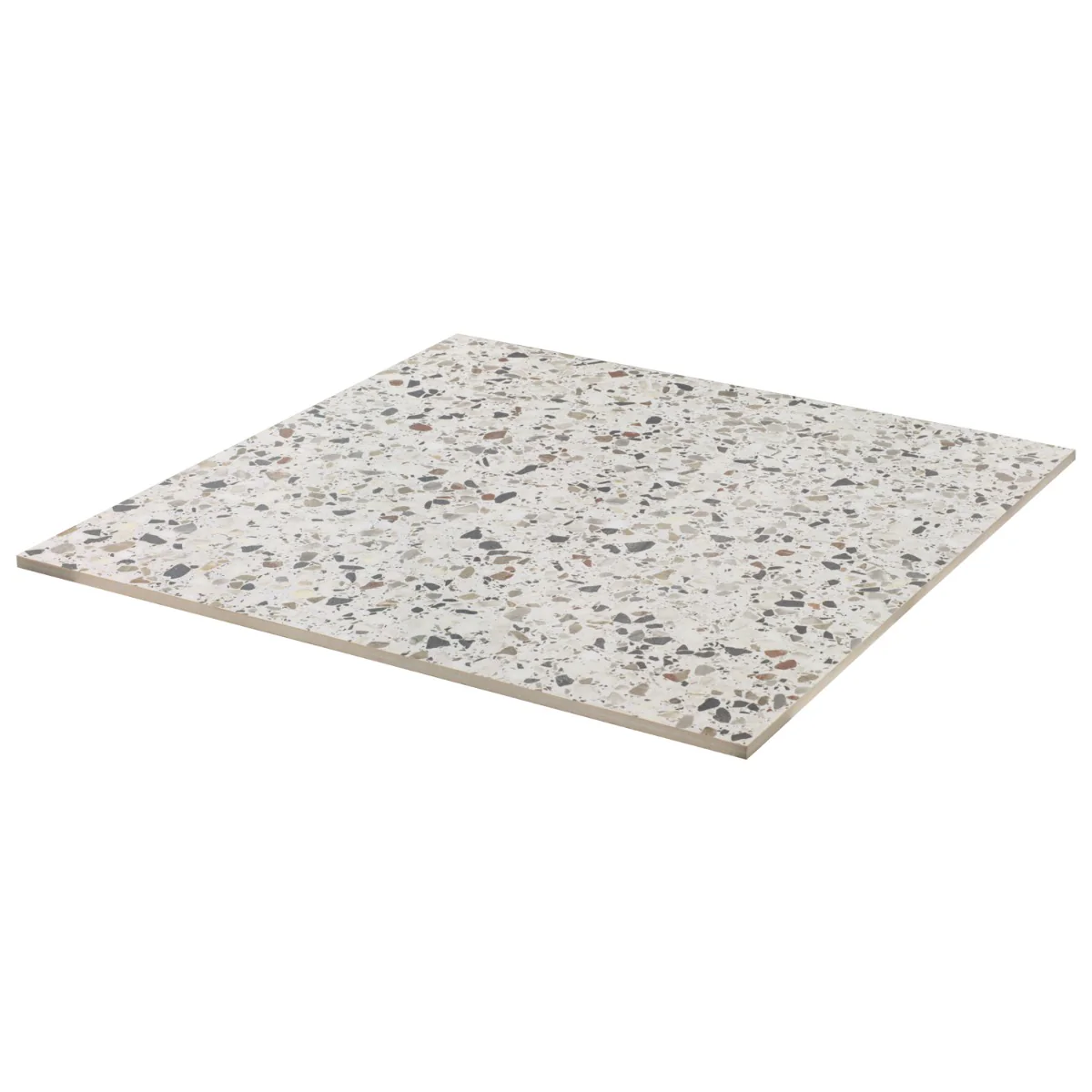 Kobe Flakes Ice White 24x24 Terrazzo Look Matte Porcelain Tile - Image 8