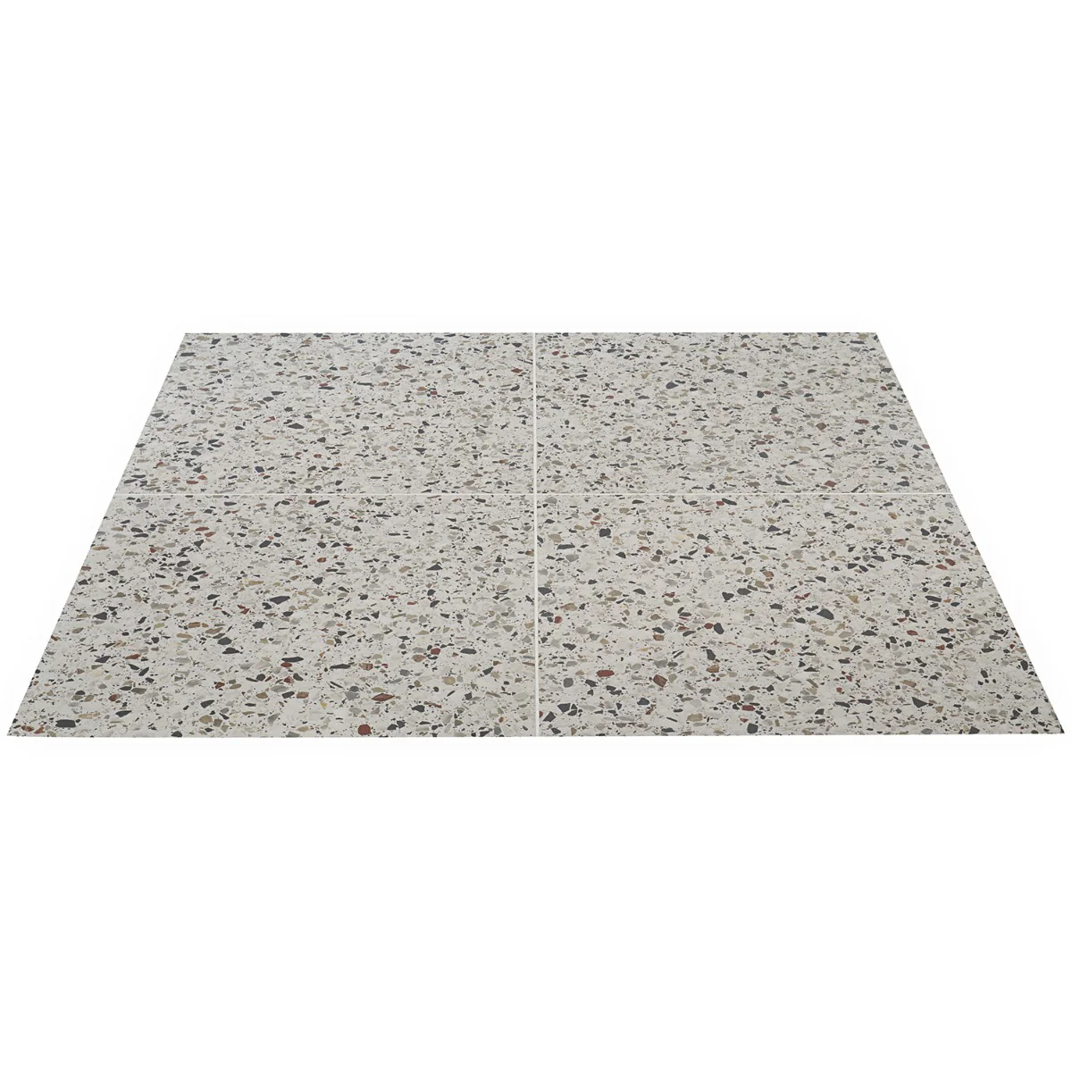 Kobe Flakes Ice White 24x24 Terrazzo Look Matte Porcelain Tile - Image 9