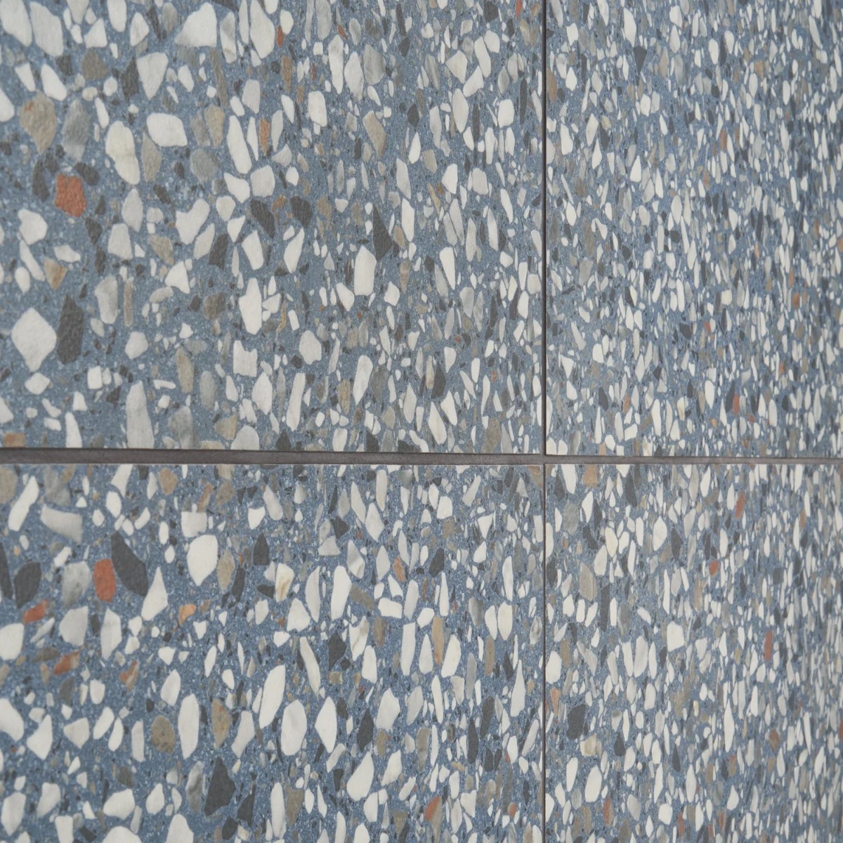 Kobe Flakes Ocean Blue 24x24 Terrazzo Look Matte Porcelain Tile - Lux Tile - Image 4