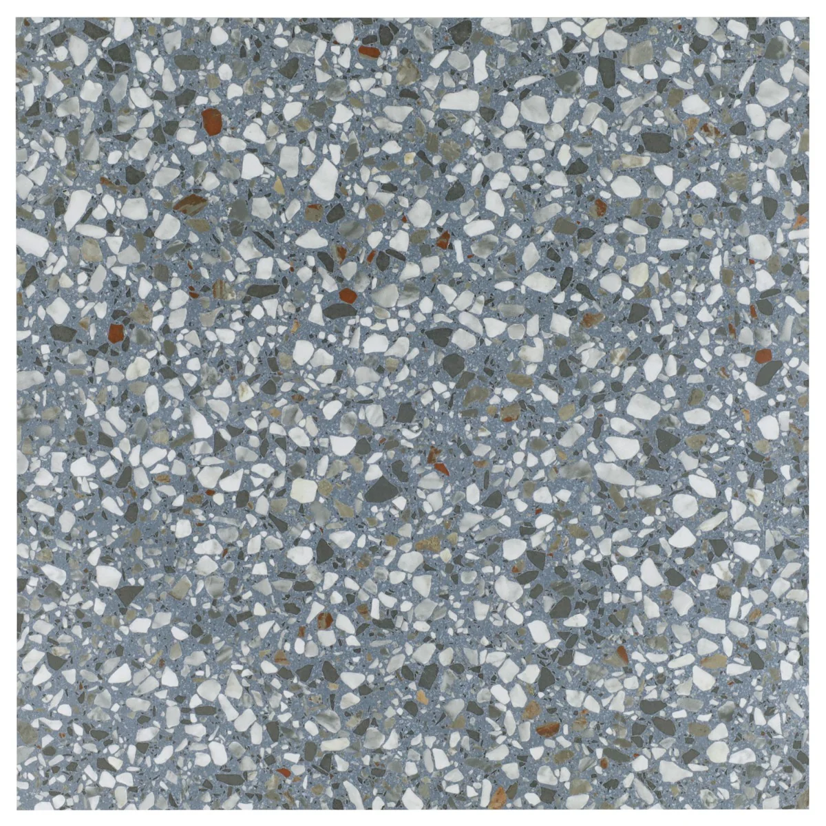 Kobe Flakes Ocean Blue 24x24 Terrazzo Look Matte Porcelain Tile - Lux Tile - Image 7