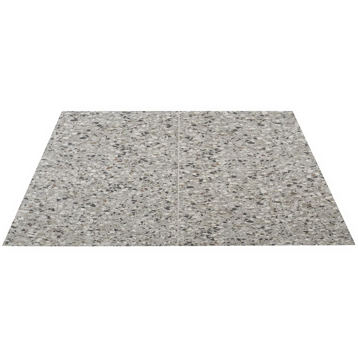 Kobe Flakes Smoke Gray 24x24 Terrazzo Look Matte Porcelain Tile - Lux Tile - Image 9