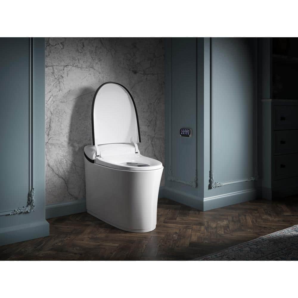 KOHLER Eir Smart Bidet Toilet Matte Black/White 0.8/1.0 GPF - Image 5