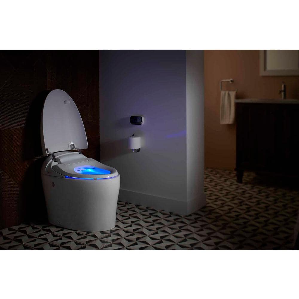 KOHLER Karing Intelligent Smart Toilet with Built-In Bidet and Auto Open - White - Image 10
