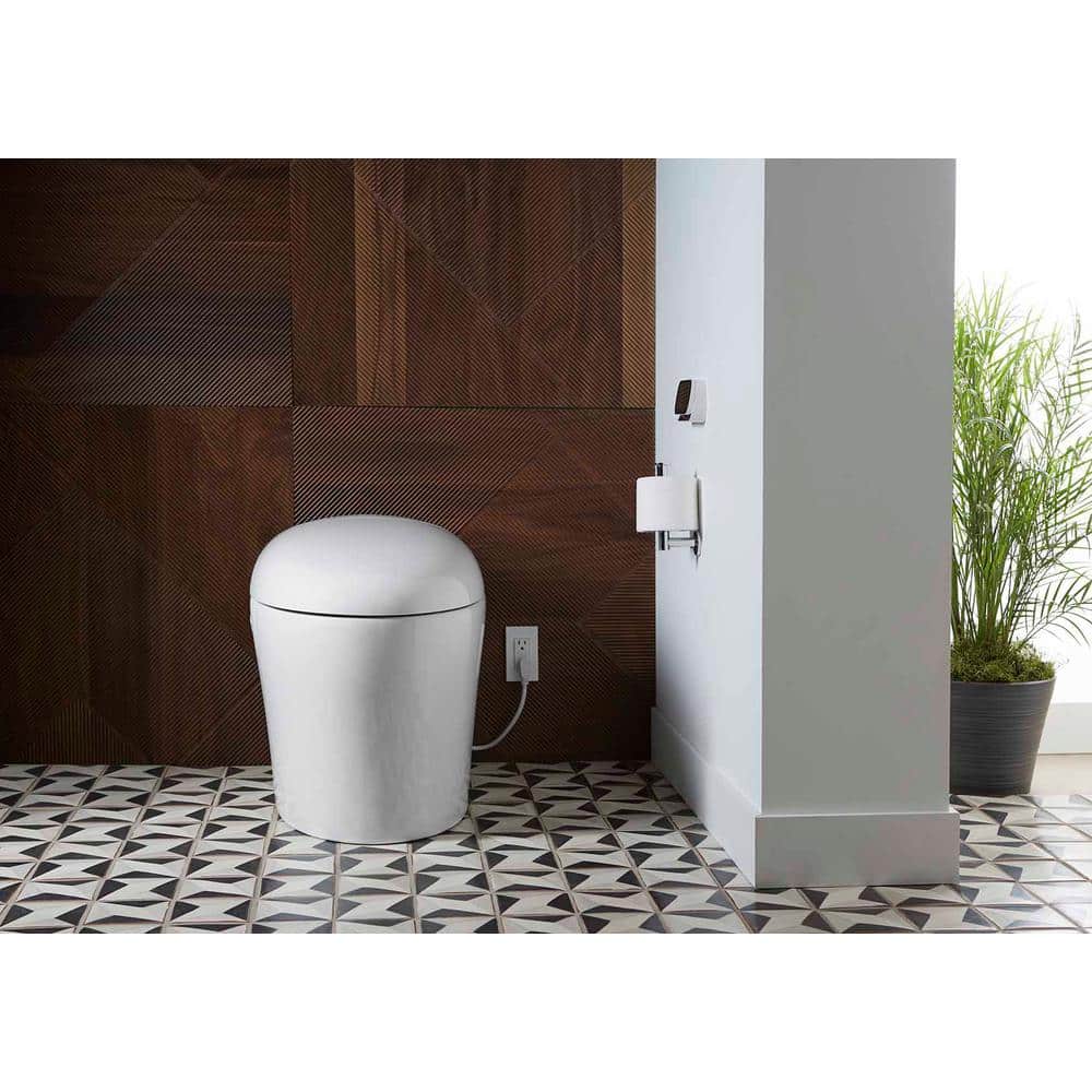 KOHLER Karing Intelligent Smart Toilet with Built-In Bidet and Auto Open - White - Image 3
