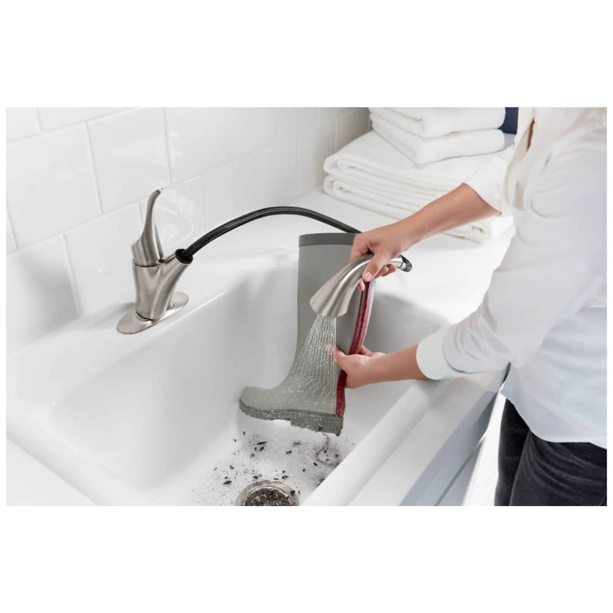 KOHLER Simplice Polished Chrome 1-Handle Deck-Mount Utility Faucet - Image 5