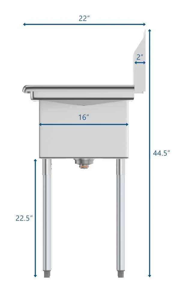KoolMore Stainless Steel 2-Basin Freestanding Utility Tub with Drain - Image 11
