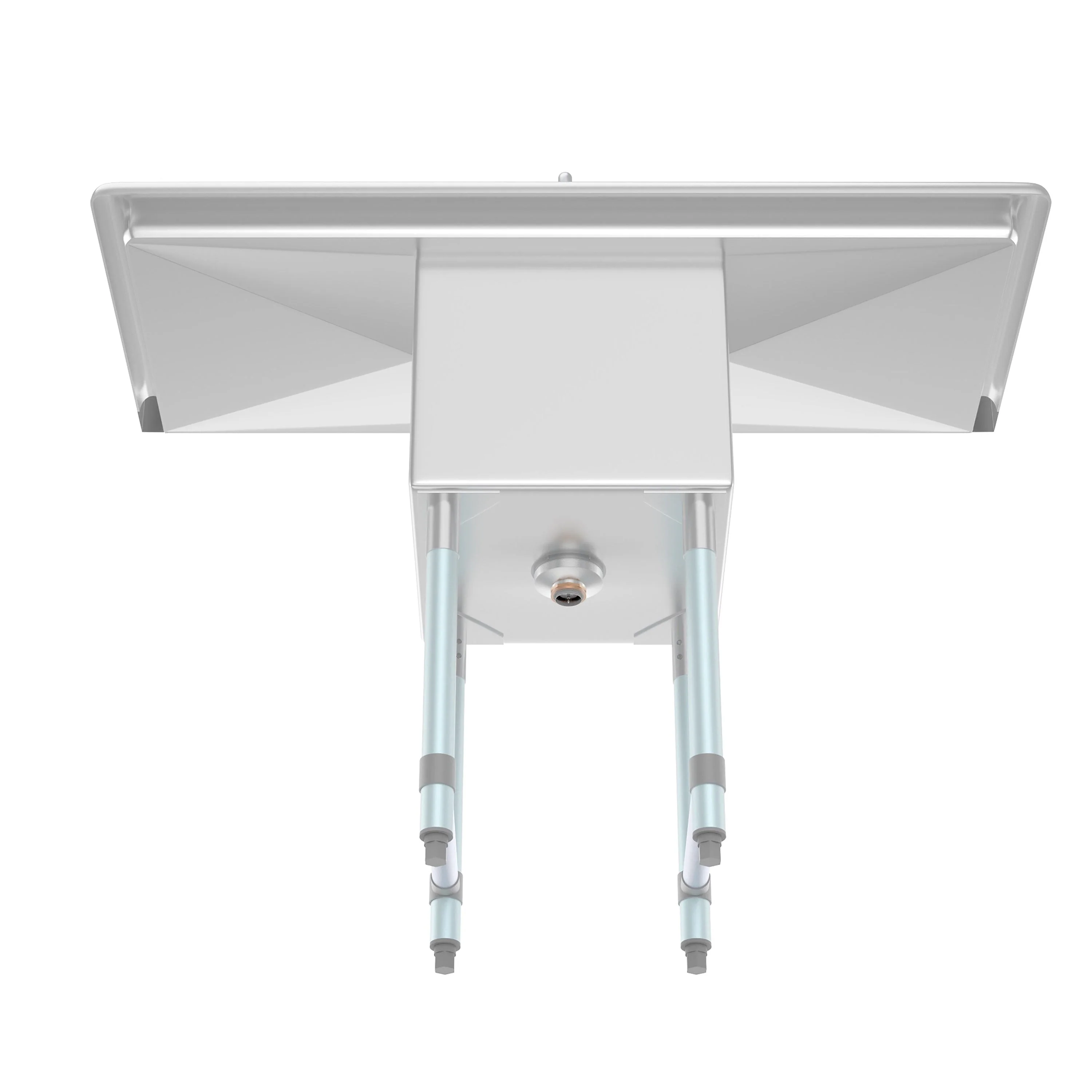 KoolMore Stainless Steel Freestanding Utility Tub with Drain and Faucet - Image 3