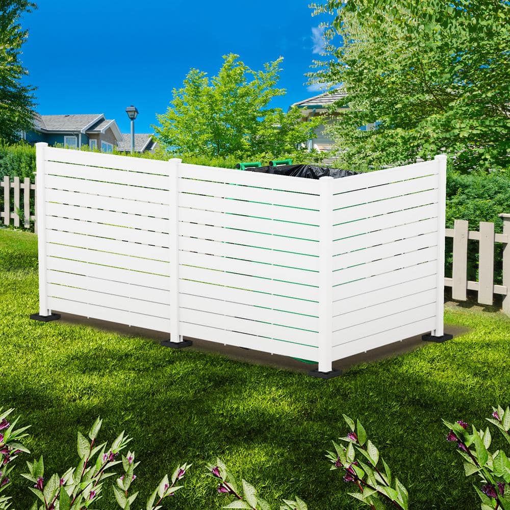 KOZYARD 4.17 ft. x 4 ft. White Outdoor Privacy Screens - 3 Panel Kit - Image 3