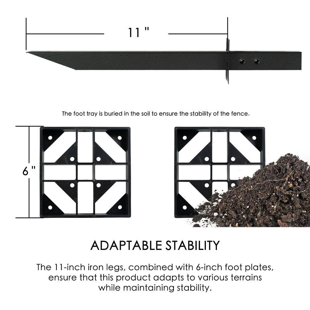 KOZYARD Outdoor Privacy Screens: 4.17 ft. W x 4.0 ft. H Vinyl Fence Panels for AC & Trash Storage - Image 5