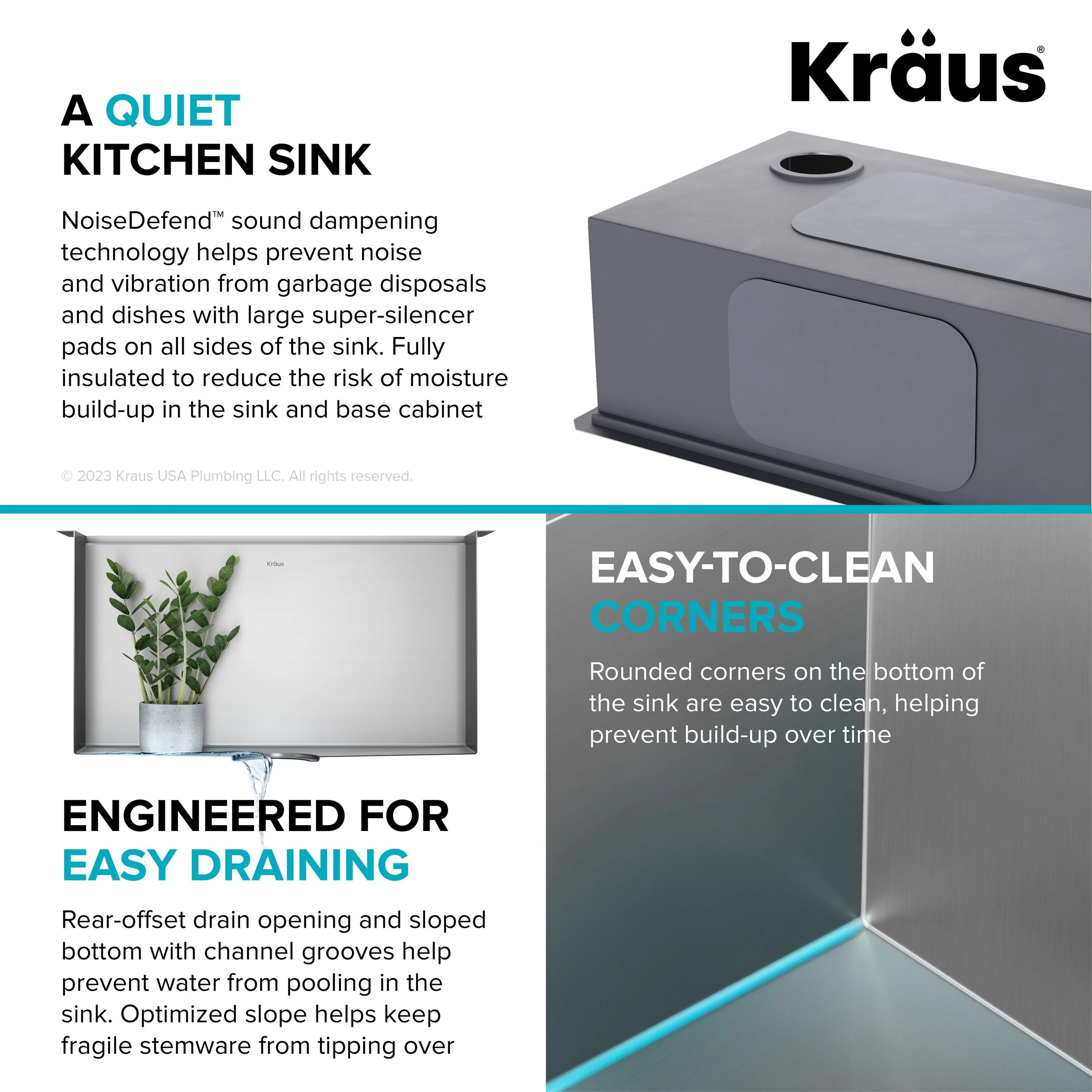 Kraus 19-in x 23-in Stainless Steel Undermount Laundry Sink with Drain - Image 10