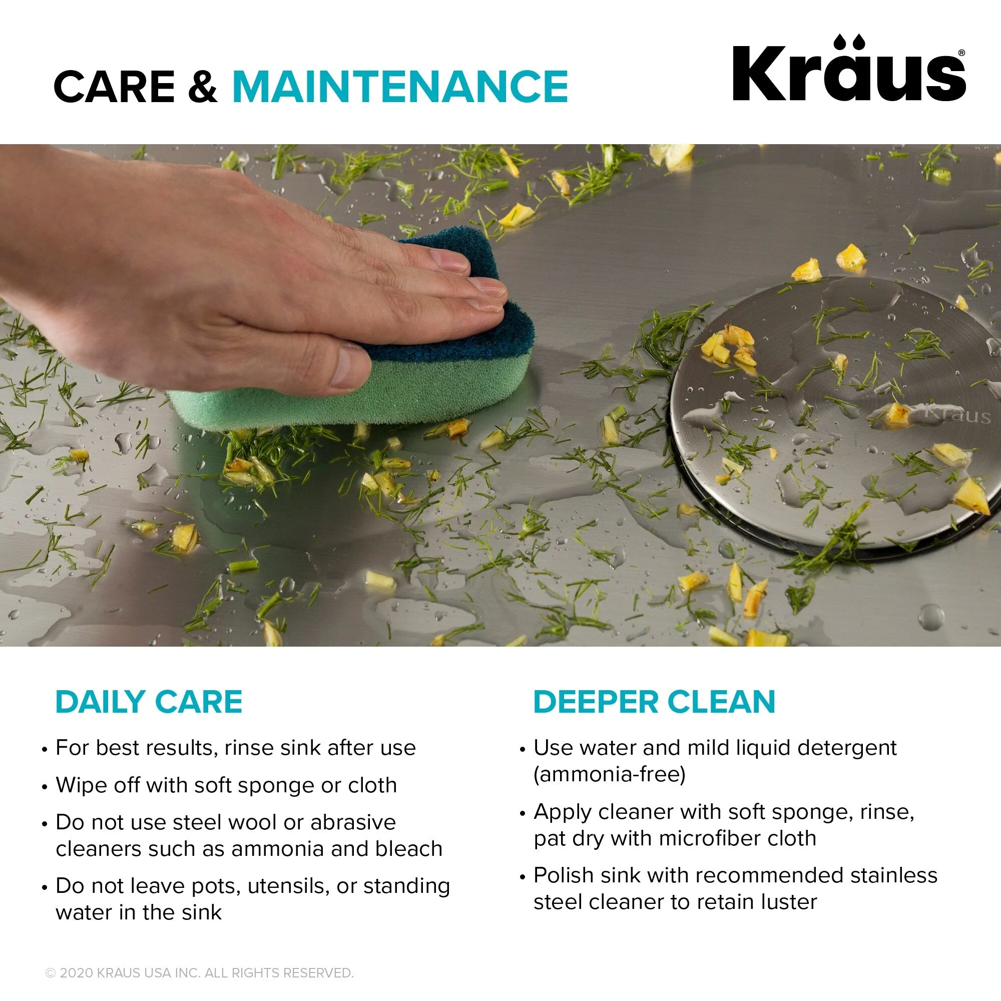 Kraus Standart PRO 22-inch Stainless Steel Drop-In Laundry Sink - Image 13