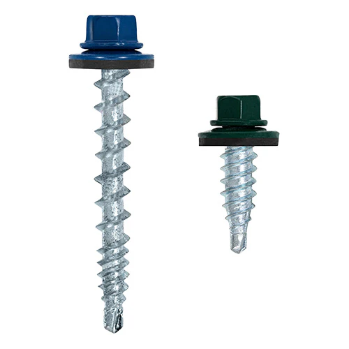 KwikSeal MB WoodBinder #10 x 1-1/2 in Plain Stitch Screws with Sealing Washer (250-Pack Bag) - Image 2