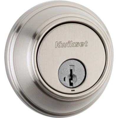 Kwikset 816 Series Satin Nickel Single Cylinder Key Control Deadbolt featuring SmartKey Security - Image 4