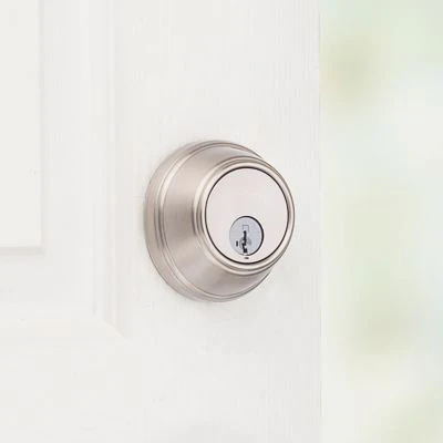 Kwikset 816 Series Satin Nickel Single Cylinder Key Control Deadbolt featuring SmartKey Security - Image 7