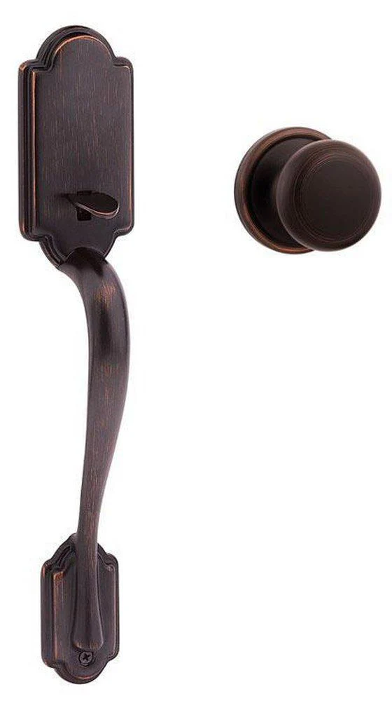 Kwikset Arlington Venetian Bronze Handle Only without Deadbolt with Hancock Door Knob