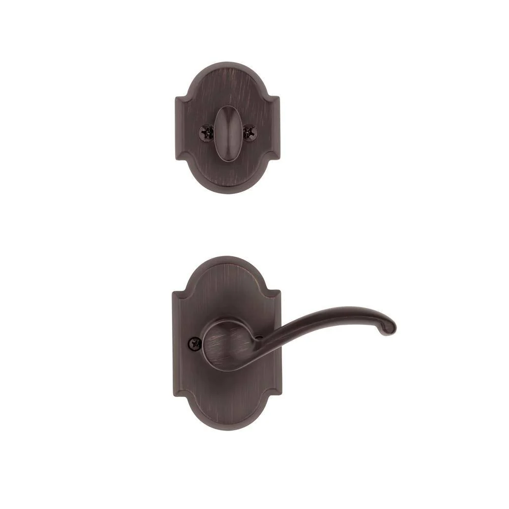 Kwikset Austin Venetian Bronze Single Cylinder Deadbolt and Passage Lever Combo Pack with SmartKey Security - Image 7