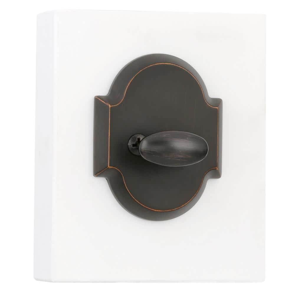 Kwikset Austin Venetian Bronze Single Cylinder Deadbolt featuring SmartKey Security with Microban Antimicrobial Technology - Image 3