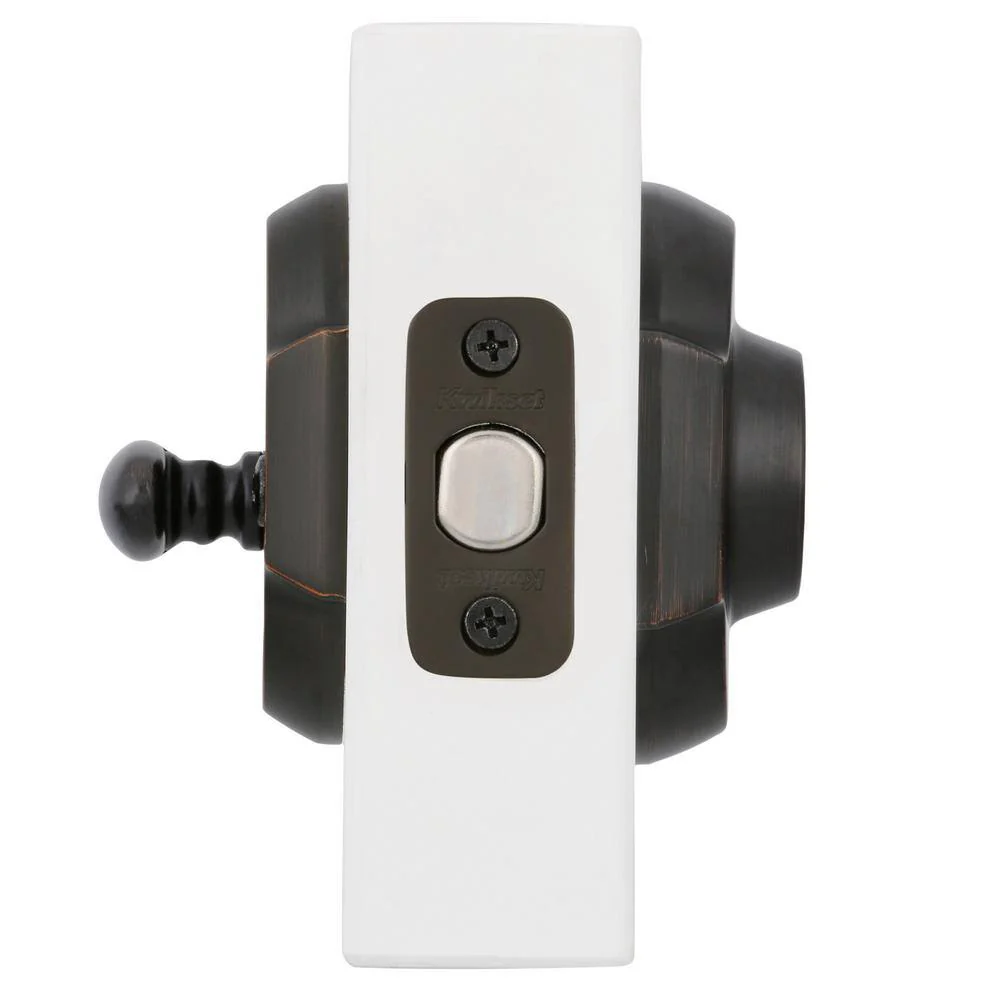 Kwikset Austin Venetian Bronze Single Cylinder Deadbolt featuring SmartKey Security with Microban Antimicrobial Technology - Image 5