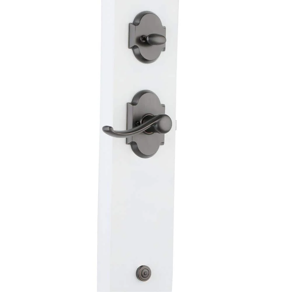 Kwikset Austin Venetian Bronze Single Cylinder Door Handleset with Austin Entry Door Lever Featuring SmartKey Security - Image 4