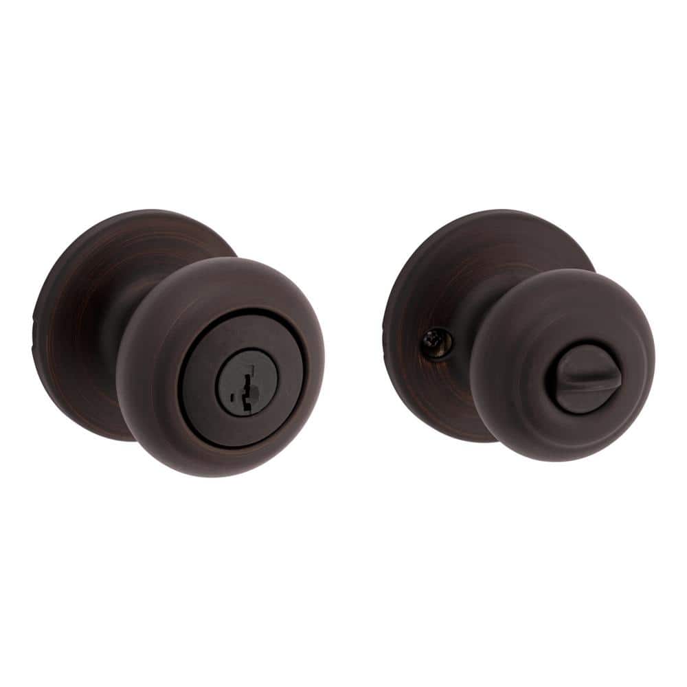 Kwikset Cove Keyed Entry Door Knob, Venetian Bronze, SmartKey Security - Image 8