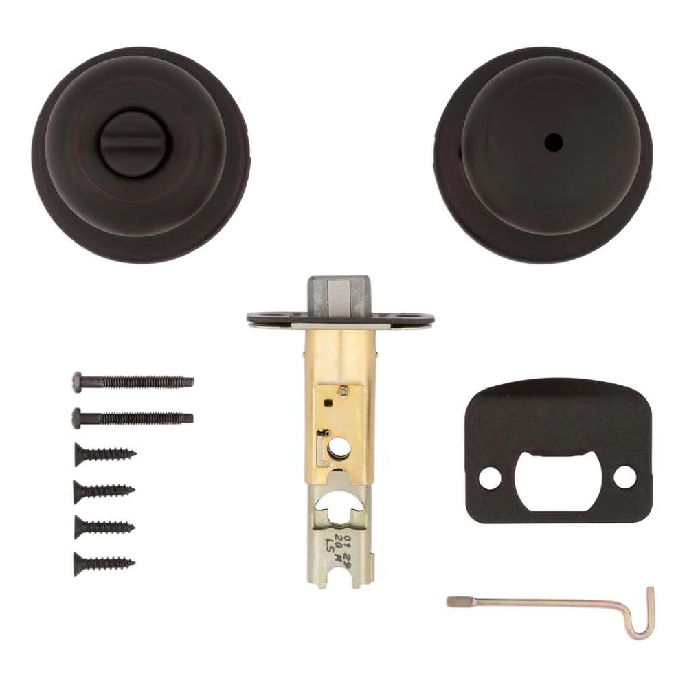 Kwikset Cove Venetian Bronze Privacy Bed/Bath Door Knob - Image 4