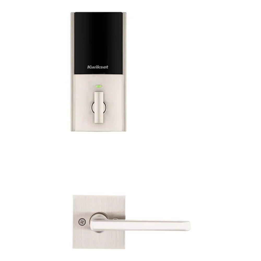 Kwikset HALO Touch Fingerprint WiFi Smart Lock Deadbolt with SmartKey Security & San Clemente Handleset – Satin Nickel - Image 5