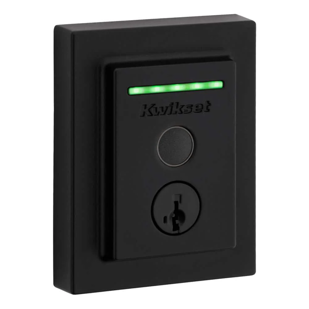 Kwikset Halo Touch Smart Lock with Halifax Lever, Matte Black – Fingerprint Wi‑Fi Electronic Deadbolt with SmartKey Security - Image 2