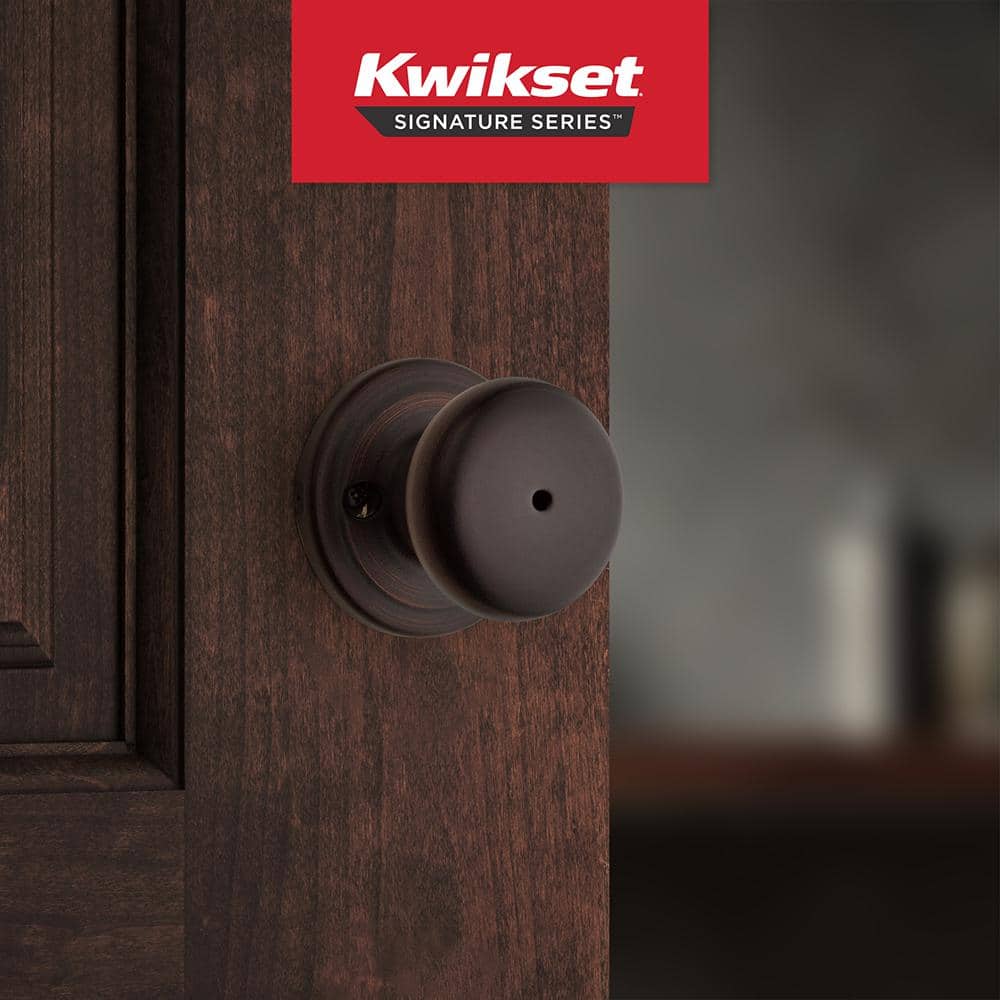 Kwikset Juno Venetian Bronze Privacy Bed/Bath Door Knob - Image 2