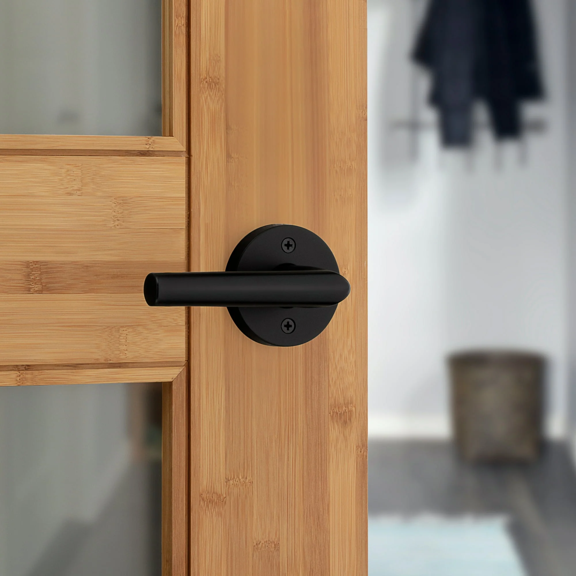 Kwikset Milan Matte Black Dummy Door Lever - Image 6