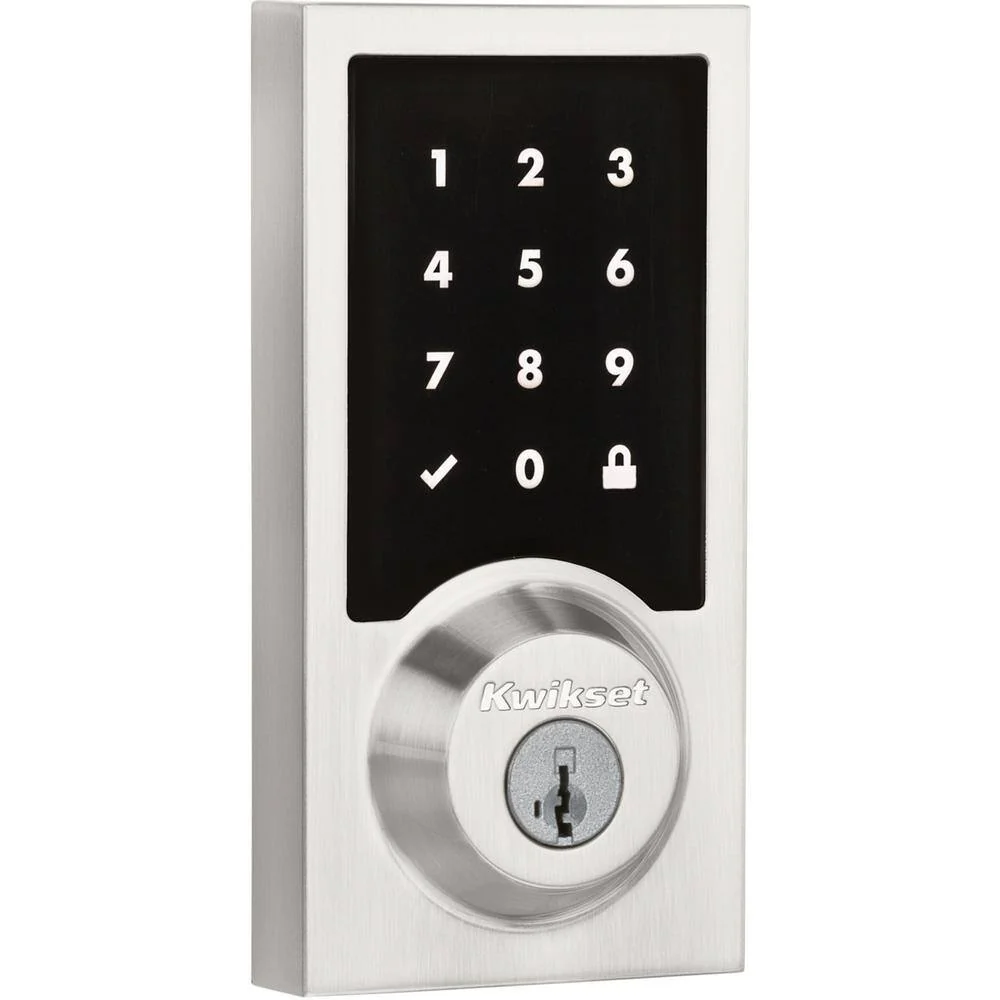 Kwikset Premis Contemporary Touchscreen Smart Lock – Matte Black, Single Cylinder Electronic Deadbolt with SmartKey Security - Image 2