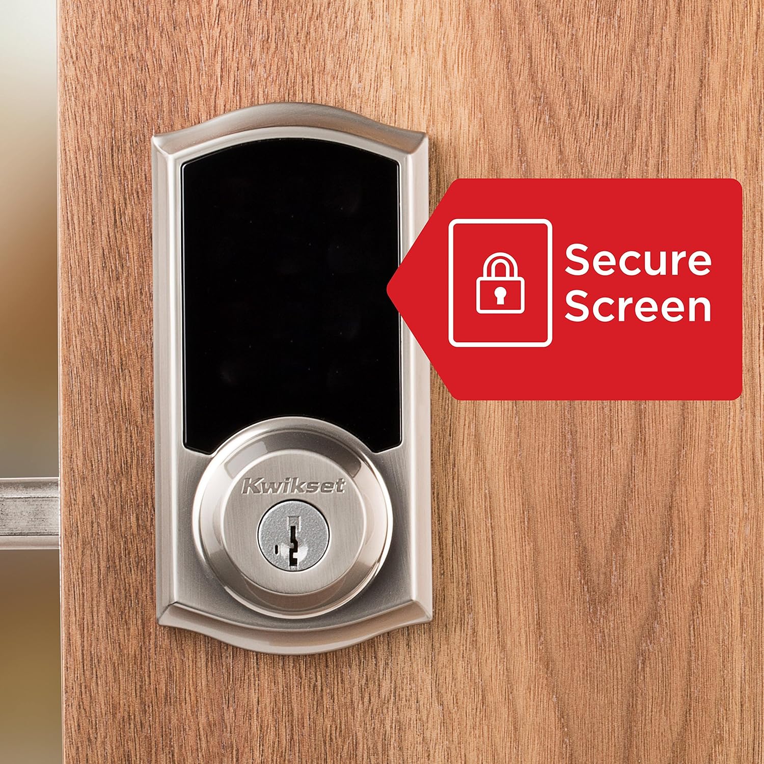 Kwikset Premis Touchscreen Smart Lock, Satin Nickel, Single Cylinder Electronic Deadbolt with Juno Passage Knob, Apple HomeKit Compatible - Image 6