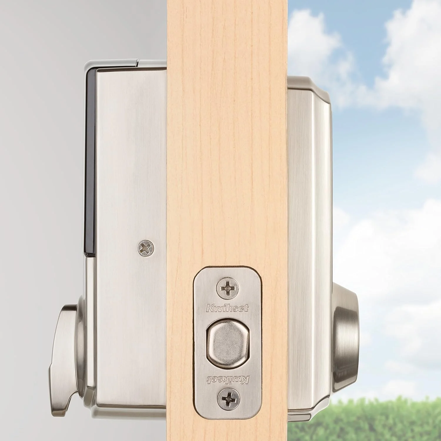 Kwikset Premis Touchscreen Smart Lock, Satin Nickel, Single Cylinder Electronic Deadbolt with Juno Passage Knob, Apple HomeKit Compatible - Image 7