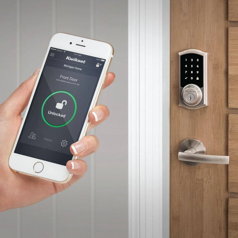 Kwikset Premis Touchscreen Smart Lock, Satin Nickel Single Cylinder Electronic Deadbolt with SmartKey Security - Image 5