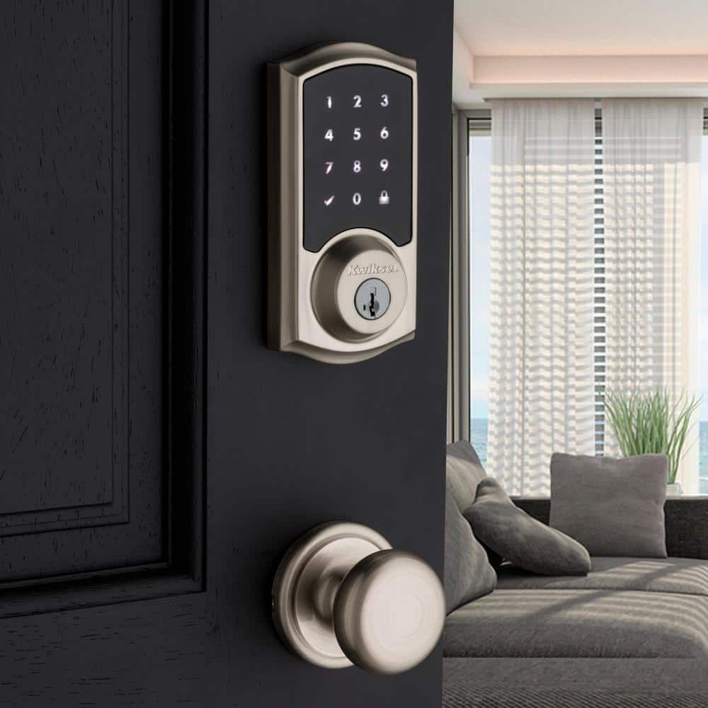 Kwikset Premis Touchscreen Smart Lock, Satin Nickel Single Cylinder Electronic Deadbolt with SmartKey Security - Image 8