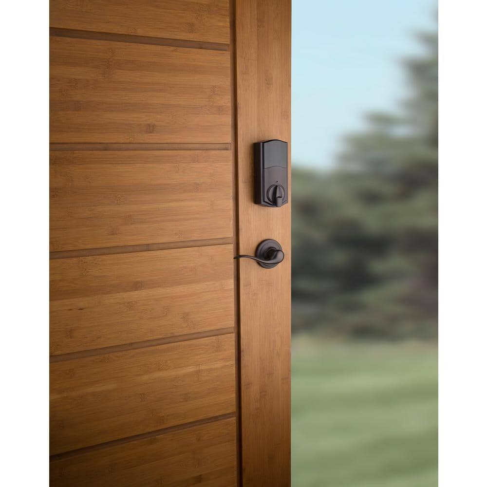 Kwikset SmartCode 913 Touchpad Electronic Deadbolt with Avalon Handleset and Tustin Lever, Venetian Bronze - Image 2