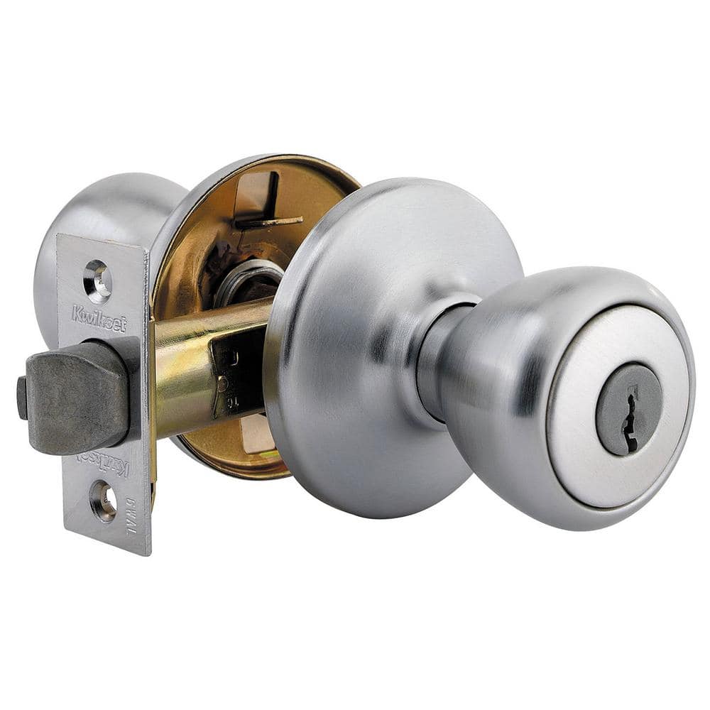Kwikset Tylo Satin Chrome Keyed Entry Door Knob - Image 2